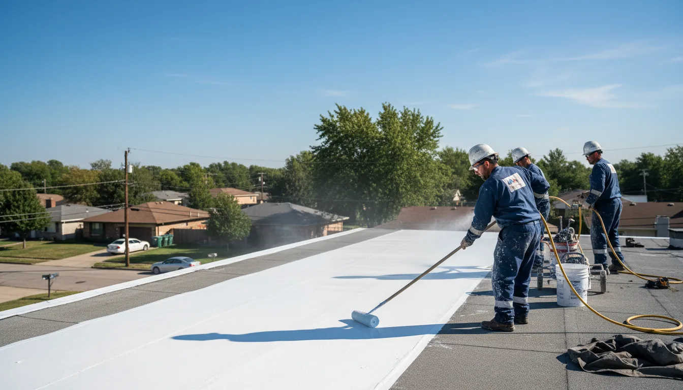 Commercial roof coating in Macedon, NY near me